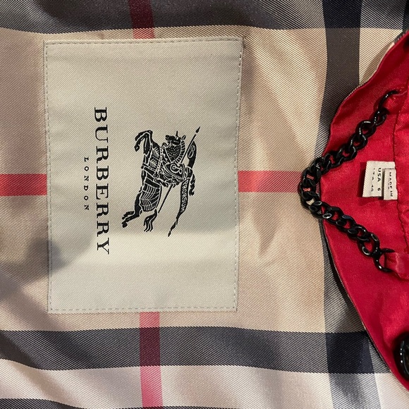Red Burberry Coat - Picture 11 of 13